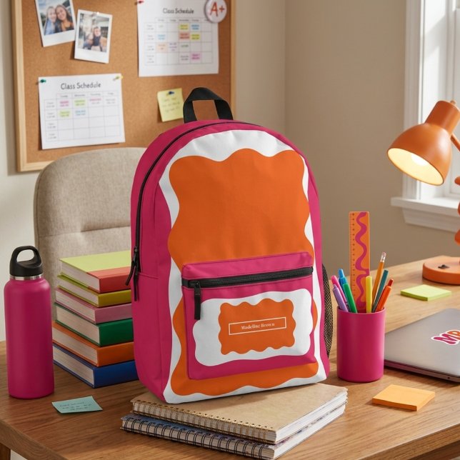 Sac À Dos Imprimé Retour à l'école fille funky Moderne Abstrait (Créateur téléchargé)