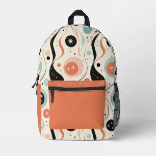 Sac À Dos Imprimé Rétro Abstrait