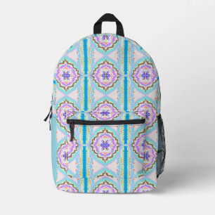 Sac À Dos Imprimé Rêve Pastel Boho Géométrique Kaléidoscope