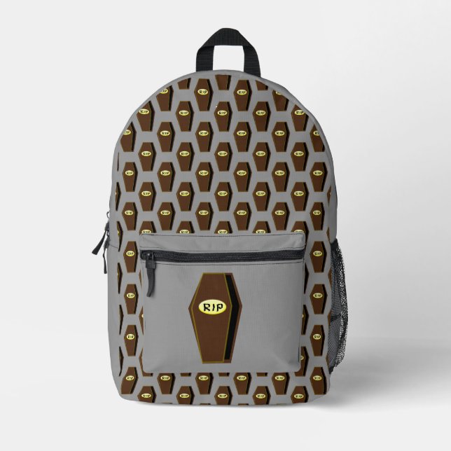 Sac À Dos Imprimé RIP Halloween café de la fin (Recto)