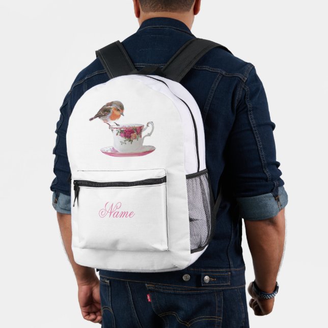 Sac À Dos Imprimé Robin en Tea Cup (Insitu (Modèle))
