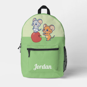 Sac À Dos Imprimé Rollage Anime Tuffy et Jerry Apple