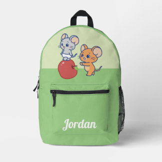 Sac À Dos Imprimé Rollage Anime Tuffy et Jerry Apple