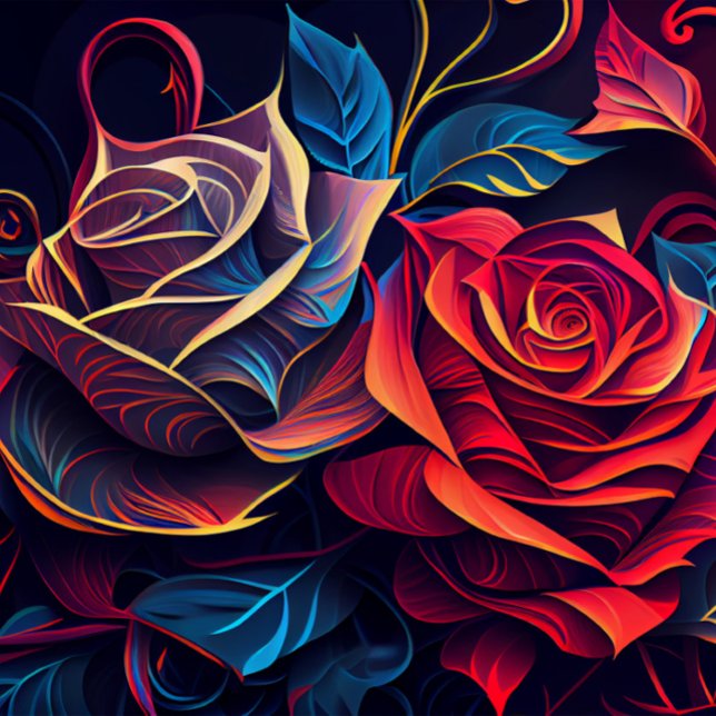 Sac À Dos Imprimé Rose (Abstract Roses Background!)