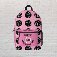 rose dos packs girly Volleyball rose équipe