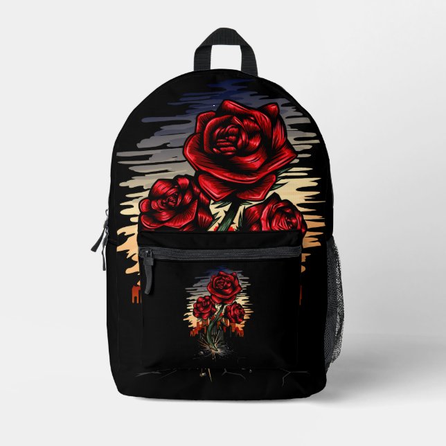 Sac À Dos Imprimé Rose émergent (Recto)