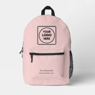 Sac À Dos Imprimé Rose pâle Logo professionnel personnalisé