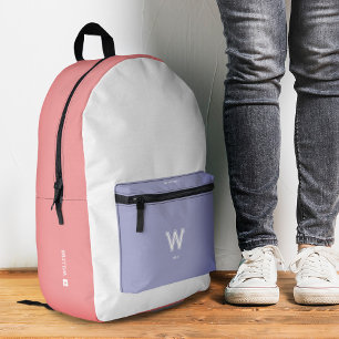 Sac À Dos Imprimé Rose pastel violet stylé ado
