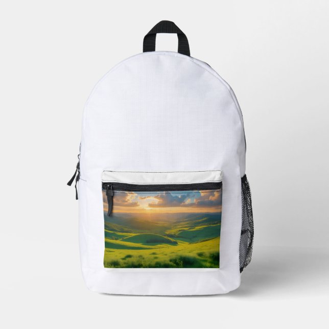 Sac À Dos Imprimé Rosée du matin (Recto)