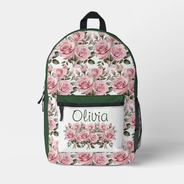 Sac À Dos Imprimé Roses roses roses chic (Recto)