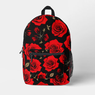 Sac À Dos Imprimé Roses rouges