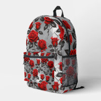 Roses rouges vives sur fond argent métallisé