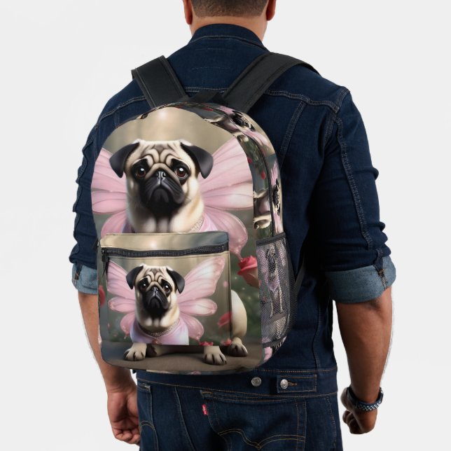 Sac À Dos Imprimé Royal Pug : La Princesse Fée des Royaumes Enchanté (Insitu (Modèle))