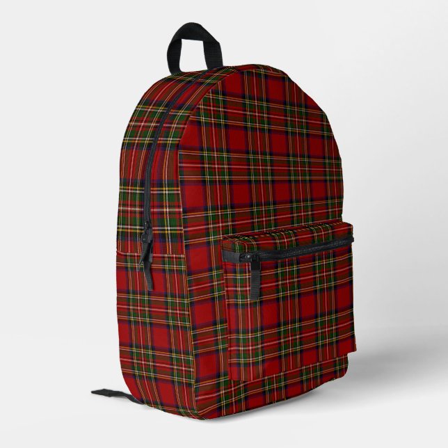 Sac À Dos Imprimé Royal Stewart Clan Tartan Plaid (Coin arrière gauche)