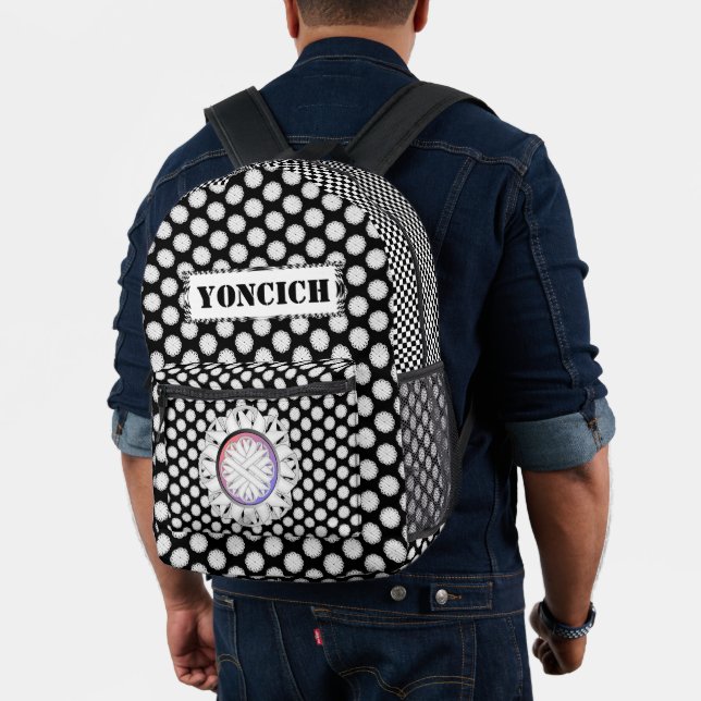 Sac À Dos Imprimé Ruban de fleurs blanches par Kenneth Yoncich (Insitu (Modèle))