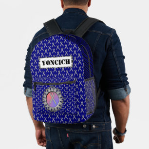 Sac À Dos Imprimé Ruban standard gris par Kenneth Yoncich