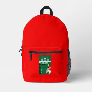 Sac À Dos Imprimé Rugby Wales Fan Art
