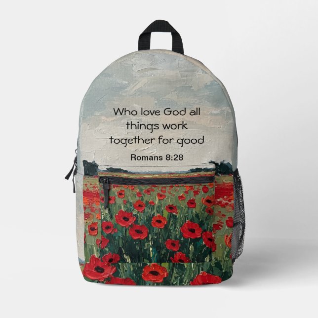 Sac À Dos Imprimé Sac de couture imprimé Faith in Bloom (Recto)