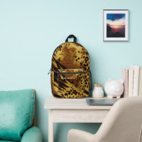 Sacoche Empreinte de léopard - École tendance & sa