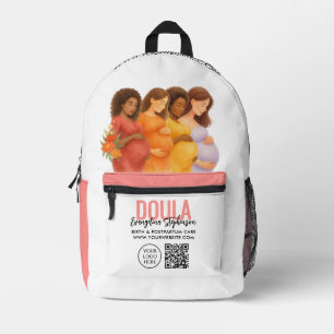 Sac À Dos Imprimé Sage-femme aquarelle ObGyn Accouchement Post-partu
