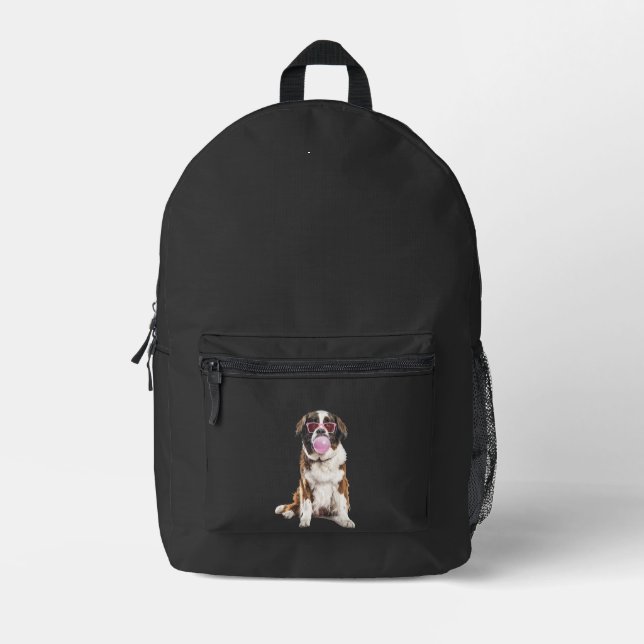 Sac À Dos Imprimé Saint-Bernard (Recto)