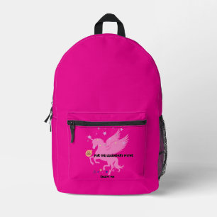 Sac À Dos Imprimé Salem Unicorn "Je suis ici pour les mythes légenda