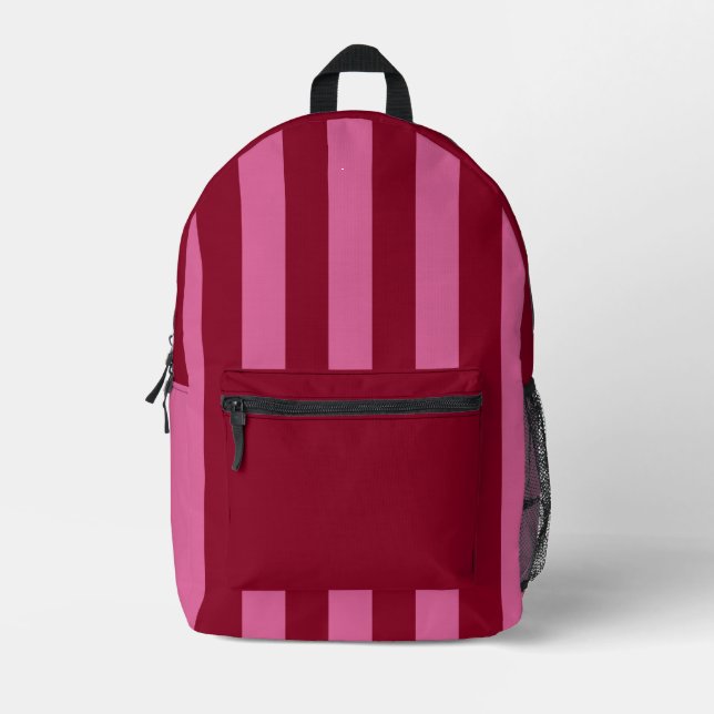 Sac À Dos Imprimé Salsa Flamingo Rayure Rose (Recto)