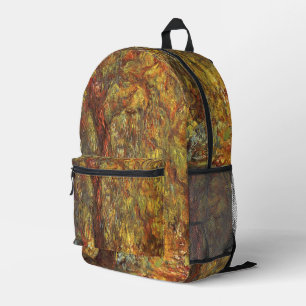 Sac À Dos Imprimé Saule Pleureur de Claude Monet, Beaux-Arts Vintage