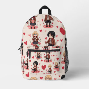 SAC À DOS IMPRIMÉ SAUVEGARDE ANIME DE LA JOURNÉE DE VALENTINE