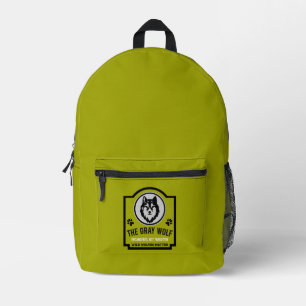 Sac À Dos Imprimé Sauver nos loups Protection de la faune