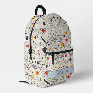 Sac À Dos Imprimé Science Dessin I Nom Personnalisé Enfants Retour À