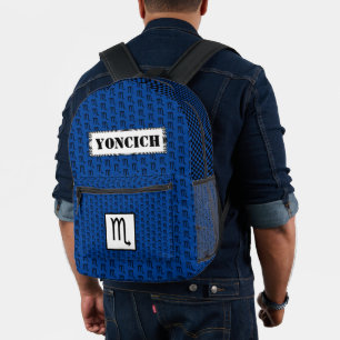Sac À Dos Imprimé Scorpio Zodiac Symbole Standard par Kenneth Yoncic