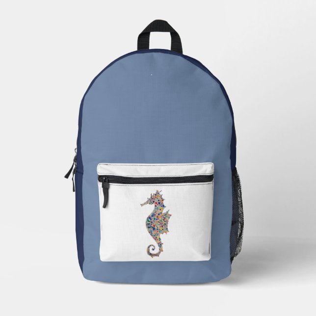 Sac À Dos Imprimé Seahorse (Recto)
