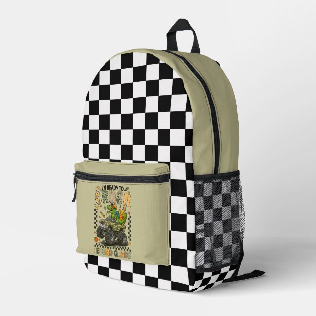 Sac À Dos Imprimé Second Grade Crusher: Monster Truck Confidence (Coin arrière droit)