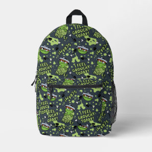 Sac À Dos Imprimé Sesame Street   Modèle de phrase d'Oscar le Grinch