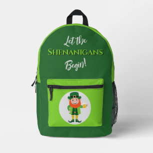 Sac À Dos Imprimé Shenanigans Leprechaun Saint Patrick’s Day