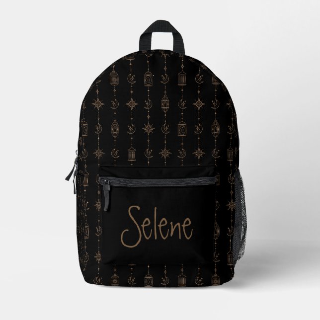 Sac À Dos Imprimé Signes d'aurore et d'étoile (Recto)