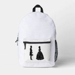 Sac À Dos Imprimé silhouette d'abraham lincoln et de mary todd linco