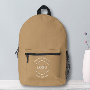 Sac À Dos Imprimé Simple Logo Texte commercial Promotionnel Brown