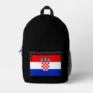 Sac À Dos Imprimé Simple moderne Croatie National Drapeau Souvenir