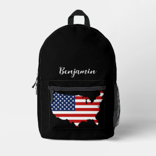 Sac À Dos Imprimé Simple Moderne Drapeau américain États-Unis Fête n