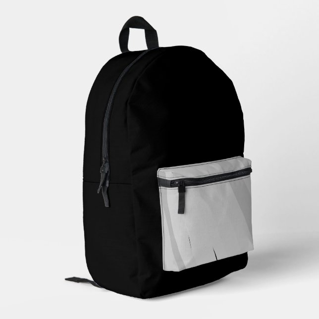 SAC À DOS IMPRIMÉ SIMPLE MODERNE MODERNE MONOGRAM ÉLÉGANT CHIC STYLE (Coin arrière gauche)