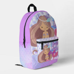 Sac À Dos Imprimé Sirène personnalisée