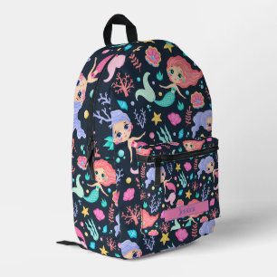 Sac À Dos Imprimé Sirène tendance Cute personnalisée
