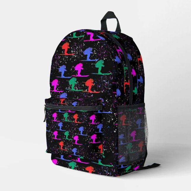 SAC À DOS IMPRIMÉ SKIEUR (Coin arrière droit)