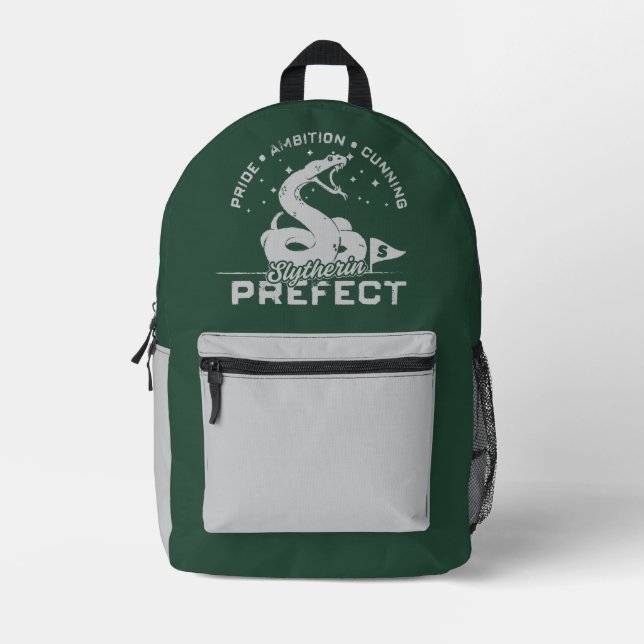 Sac À Dos Imprimé SLYTHERIN™ - Badge Préfet (Recto)