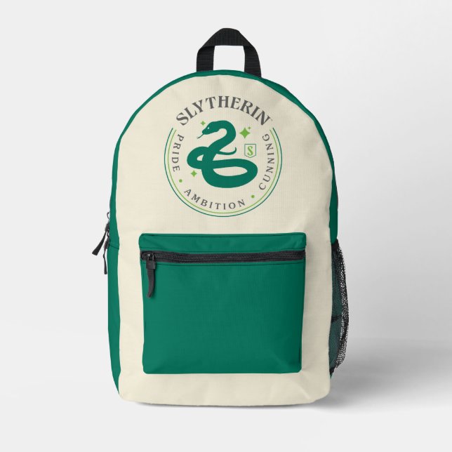 Sac À Dos Imprimé SLYTHERIN™ Insigne de fierté de la Maison du serpe (Recto)