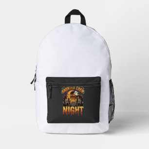 Sac À Dos Imprimé Soirée d'Halloween de l'équipe hantée