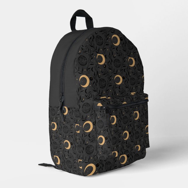 Sac À Dos Imprimé Soleil céleste et Motif de lune (Coin arrière gauche)