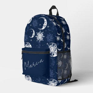 Sac À Dos Imprimé Soleil céleste, Lune et étoiles Personnalisé